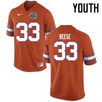 Youth Florida Gators #33 David Reese NCAA Nike Orange Authentic Stitched College Football Jersey XUH8462ZB